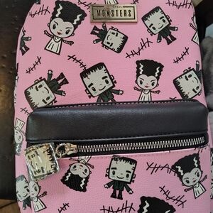 Universal Monsters Pink and Black Backpack